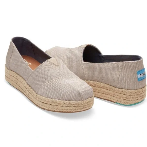 Toms Shoes Toms Natural Yarn Platform Alpargatas Poshmark